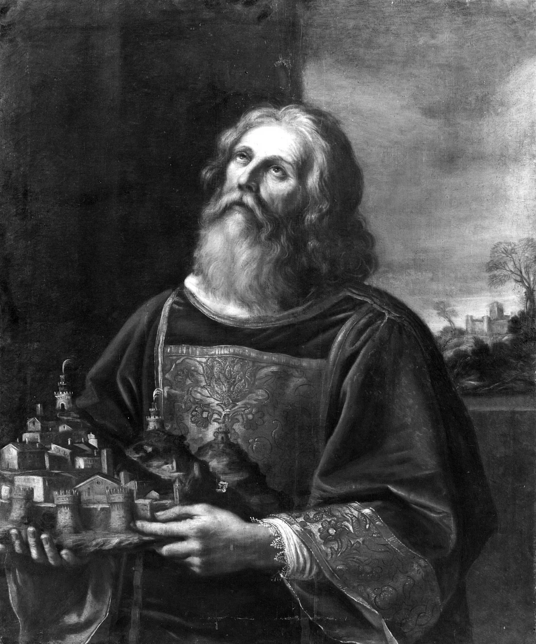 Il giovane - San Giustino sorregge la città di San Marino, Galleria Estense, Modena